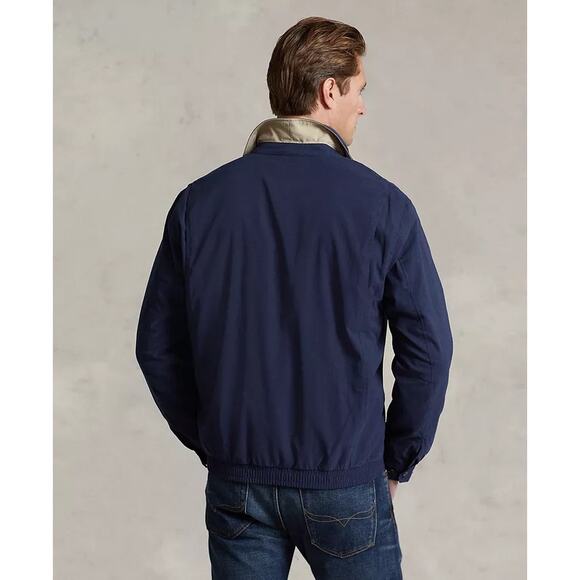 Ralph Lauren Men’s Navy Bomber Jacket – White Pony Logo – Size Large - Picture 3 of 9